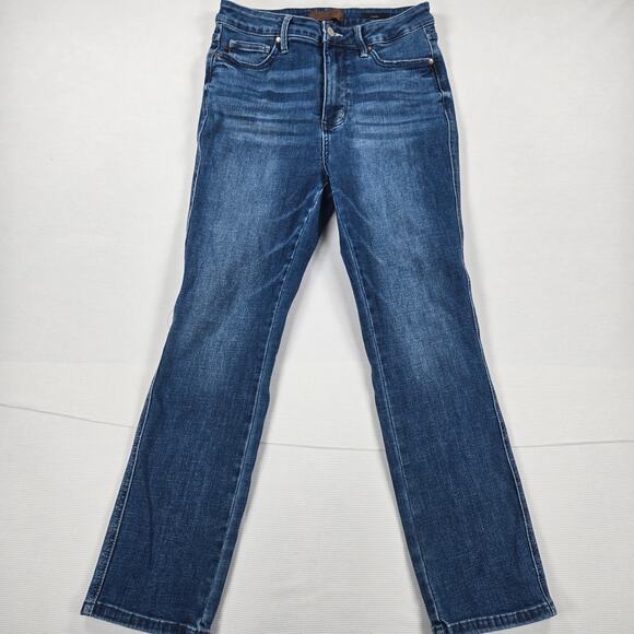Judy Blue High Rise Tummy Control Back Shield Pockets Capri Fit Jeans Size 9/29 - Picture 1 of 7